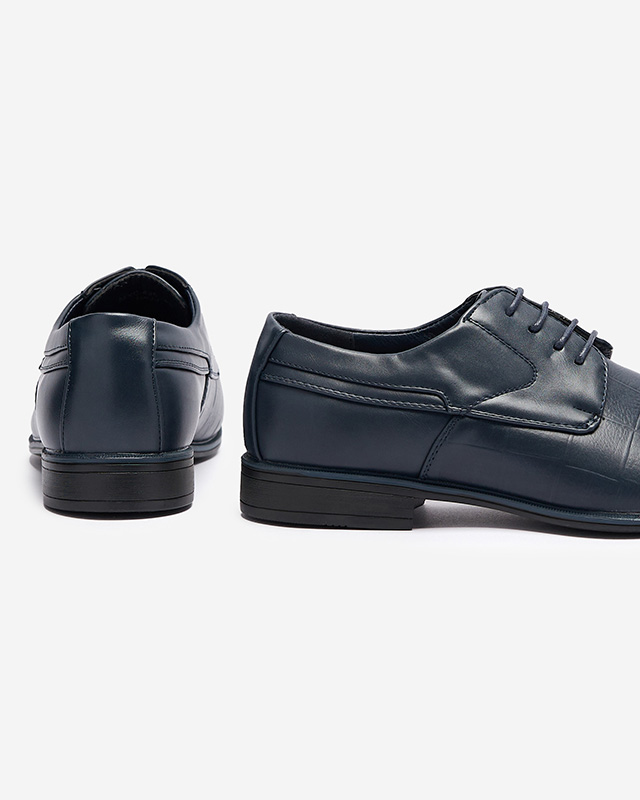 Tengerészkék elegáns férfi Elfobs félcipő- Lábbeli