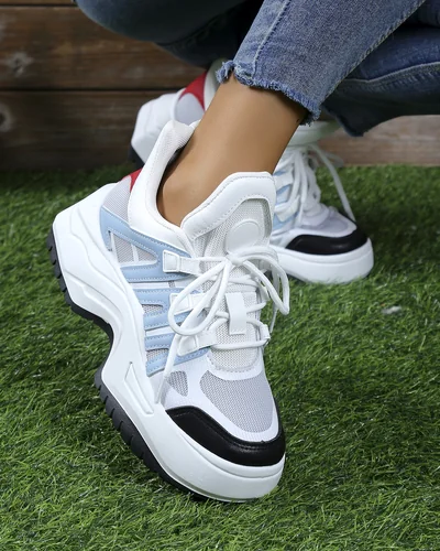 Royalfashion Női sportos sneakers vastag talpon Loness