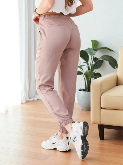 Pantaloni in Eleganza Lyocell Barna