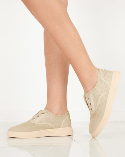 OUTLET Női bézs bebújós tornacipő Robua- Footwear