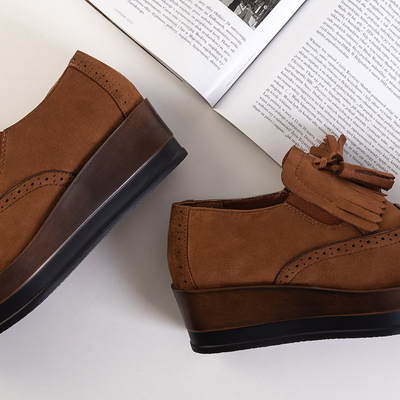 Női teve Jacoba platform cipő - Lábbeli