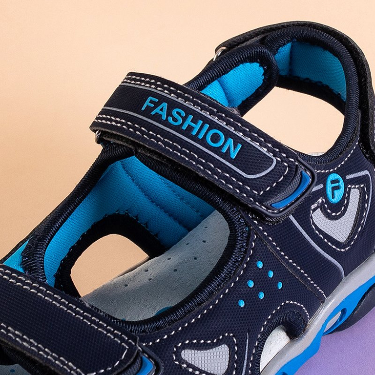 Sötétkék gyermek Qursi tépőzáras szandál - cipő
