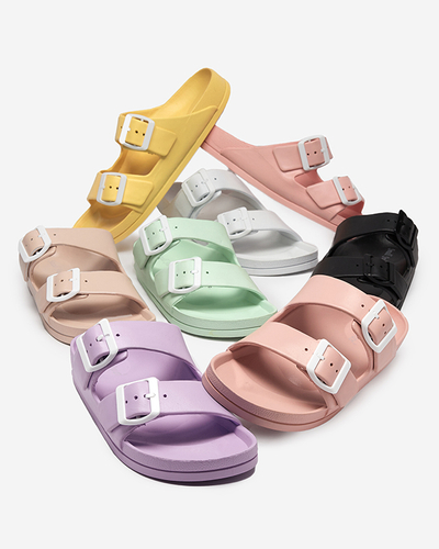 OUTLET Lila csatos női papucs Teliwo - Lábbeli