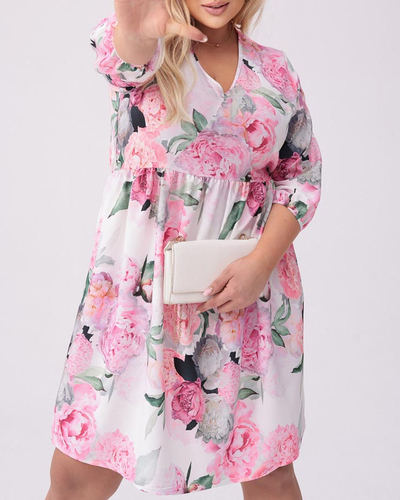 Royalfashion Női térdig érő ruha nyomtatással PLUS SIZE