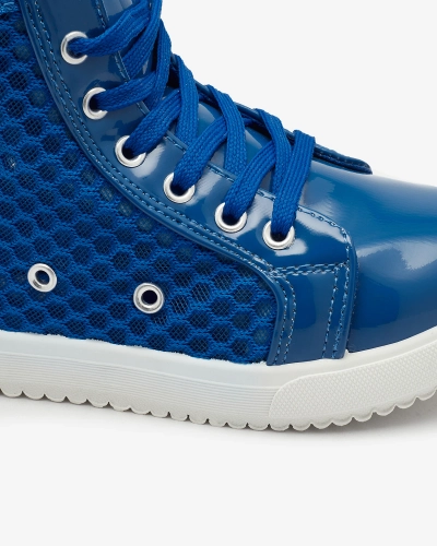Kék lány magas szárú tornacipő Borris- Footwear