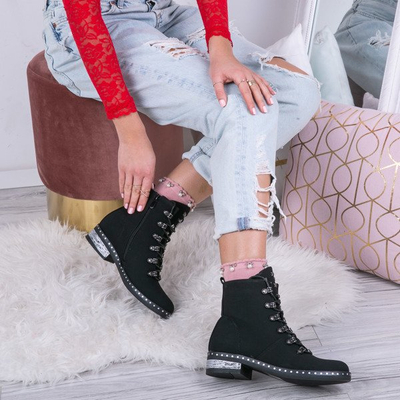 Fekete Shelby munkavállalók - lábbeli