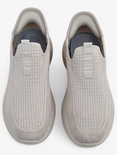 Aurelia Comfort Bézs Színű Slip On Női Szövet Cipő Lapos Sarokkal