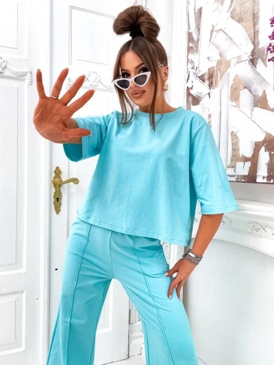 Royalfashion Női pamut szett harangnadrággal