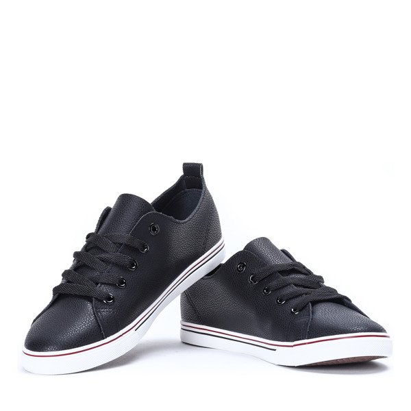 Czarne tenisówki Amy - Obuwie