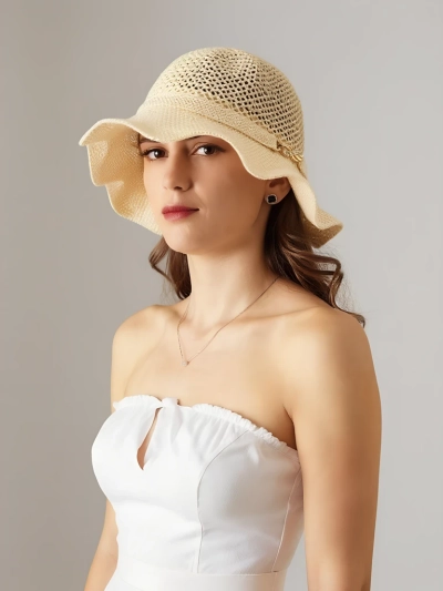 Royalfashion Női kalap hullámos karimával Wave Breeze