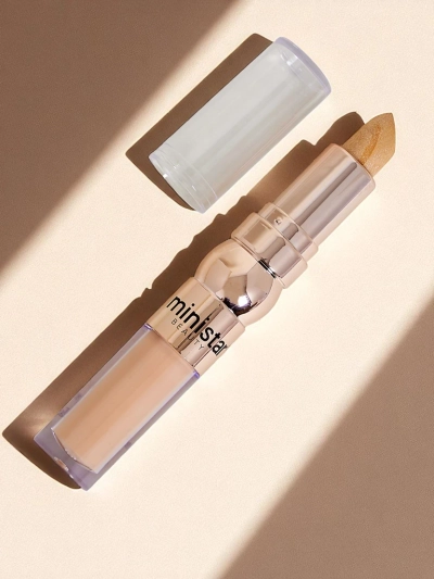 Stift highlighter és folyékony korrektor arcra 2 az 1-ben Golden Biscut