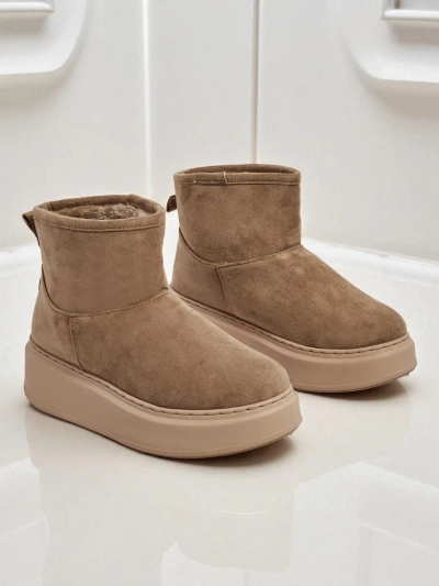 Rövid női hócsizma a'la Elizze, rögzíthető szárral