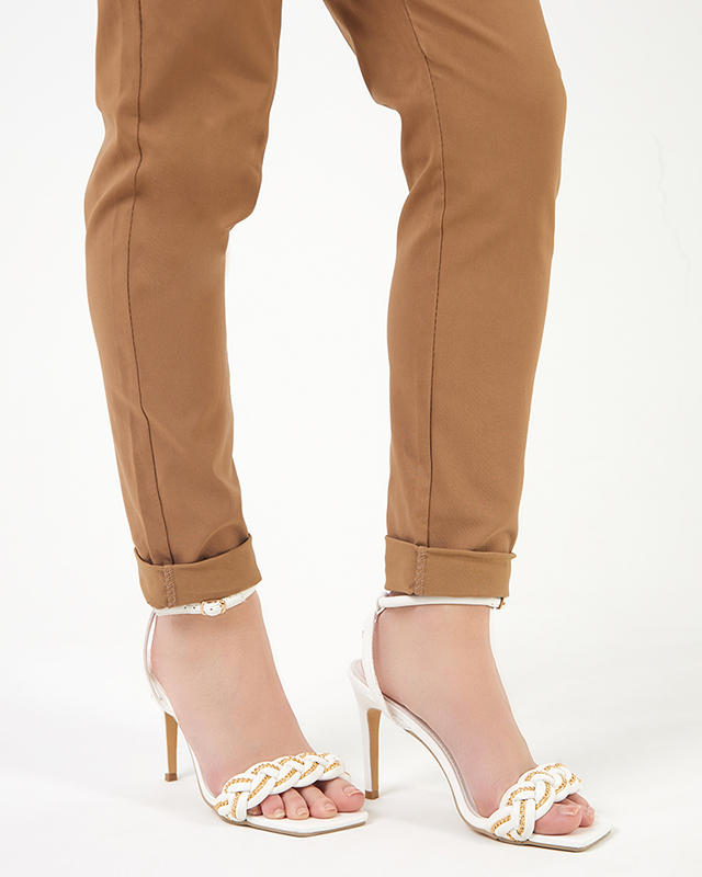 Fehér női szandál tűn Tenedi - Lábbeli