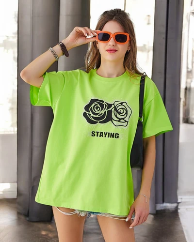 Royalfashion Női Póló Rózsa Virág