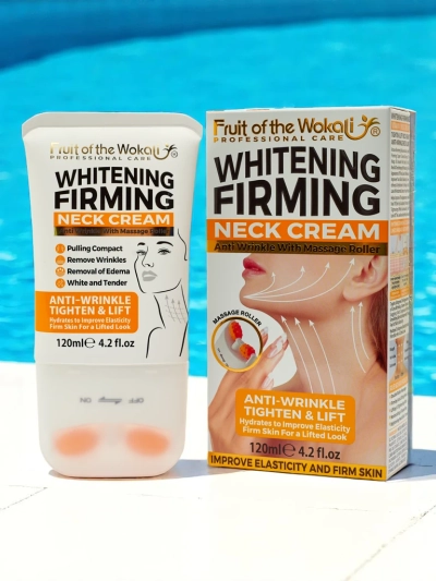 Emelő és ragyogást adó nyakkrém masszírozóval