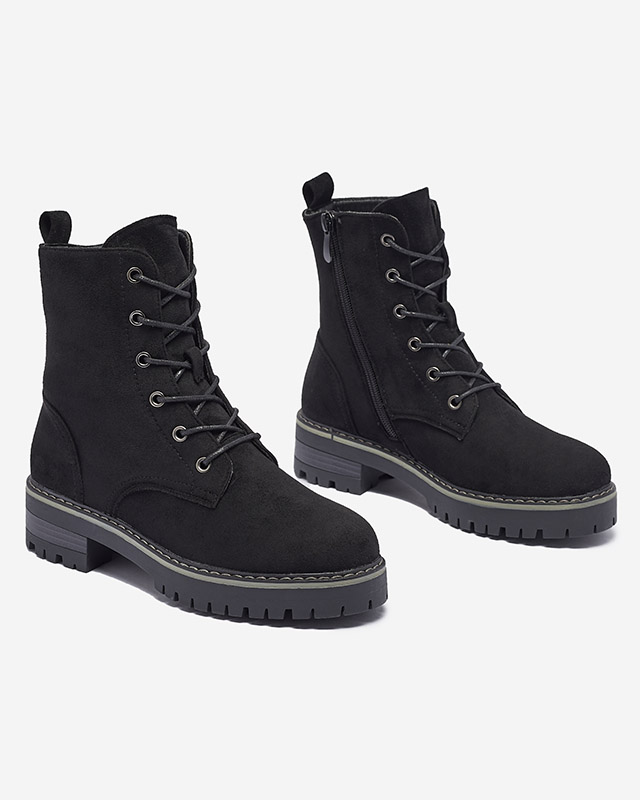 Fekete női trapper csizma Priviea - Lábbeli