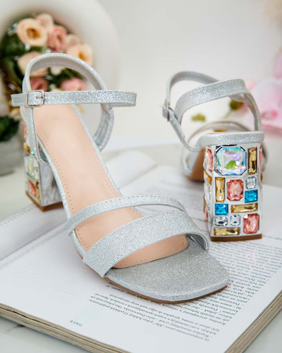 Royalfashion Női Solepte Crystal Post szandál