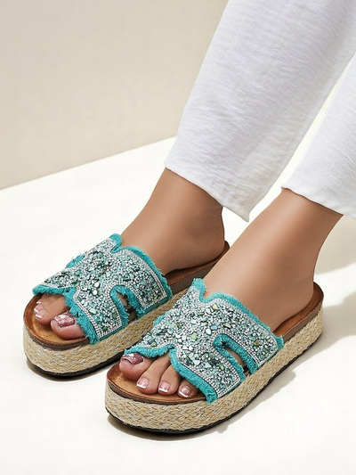 Royalfashion Női szandálok Candy Candy díszítéssel