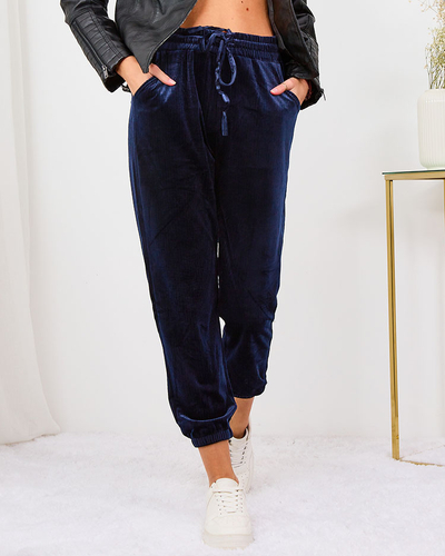 Royalfashion Szürke női kordbársony melegítőnadrág