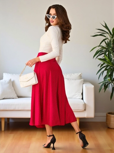 Royalfashion Női midi szoknya