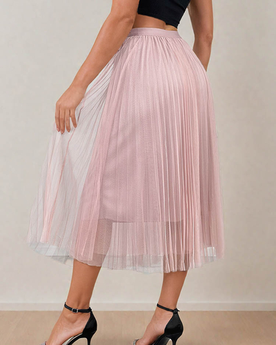 Royalfashion Női dupla rétegű midi szoknya