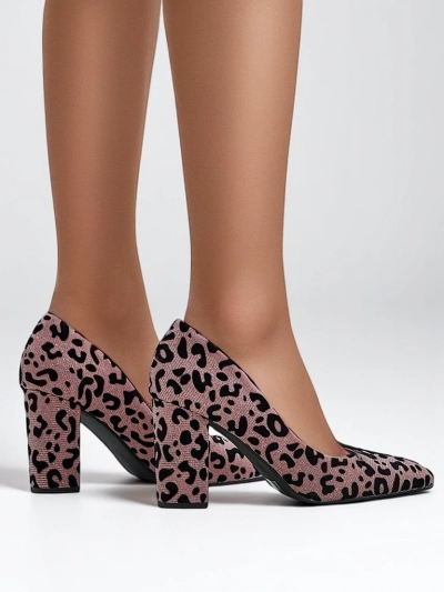 Royalfashion Női leopárd mintás magassarkú Leoart