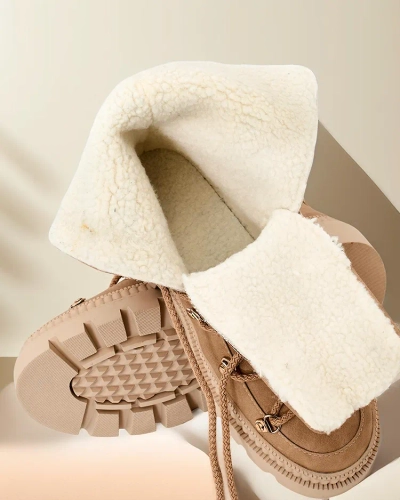 Royalfashion Női fűzős hótaposók Lorii