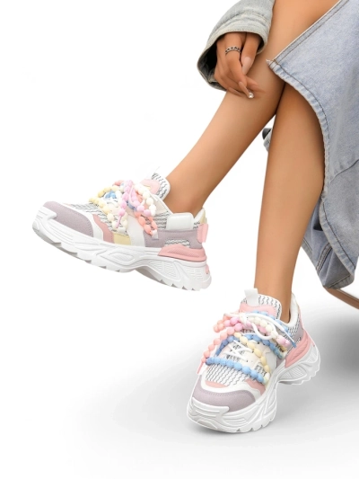 Royalfashion Női sportos sneakers vastag talpon Loness