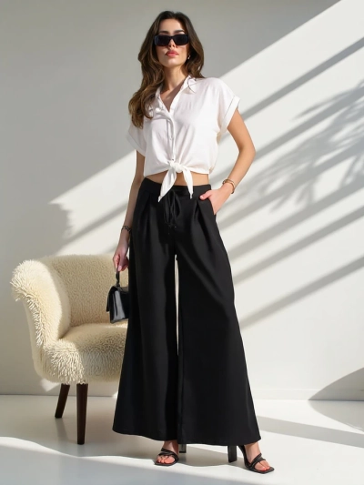 Royalfashion Széles női nadrág