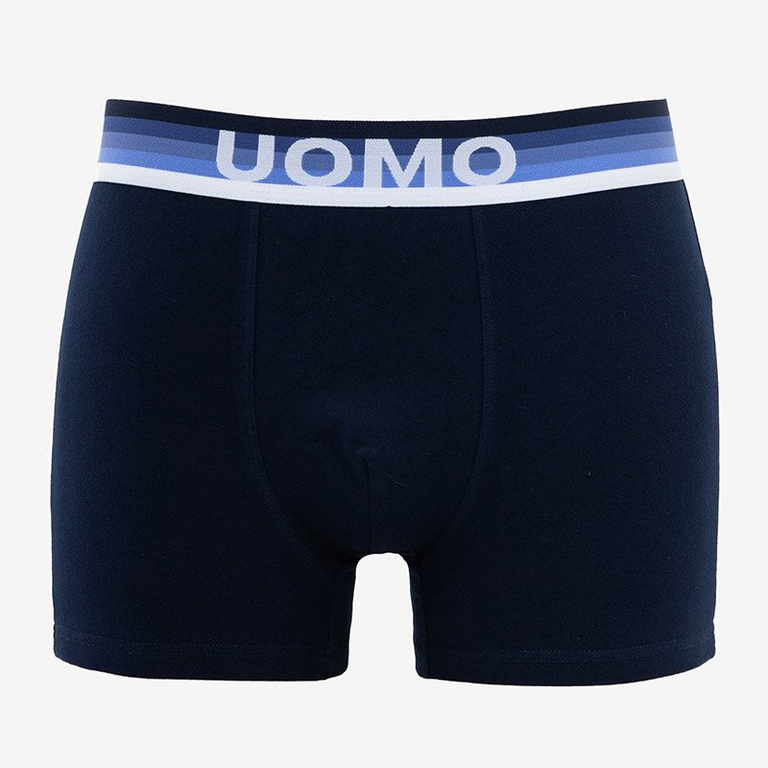 Férfi sötétkék boxer rövid felirattal - Fehérnemű