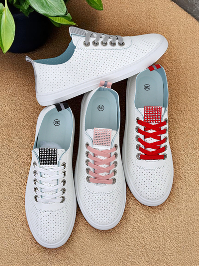 Royalfashion női környezetbarát műbőr tornacipő PureWalk