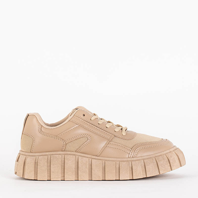 OUTLET Bézs színű női sportcipő a Renlida platformon - Lábbeli