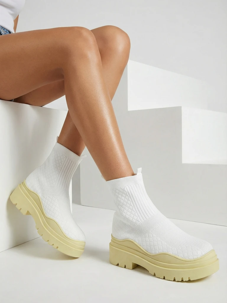 Elegáns Női Vintage Stílusú Lime Cipő