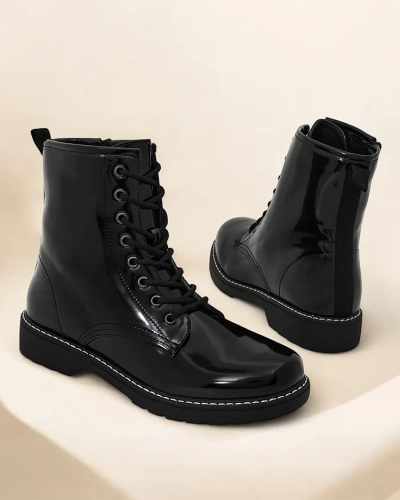 Royalfashion Női felső belelt bokacsizma Lacerro