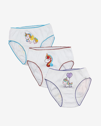 Royalfashion Lányos bugyiszett színes egyszarvú mintával