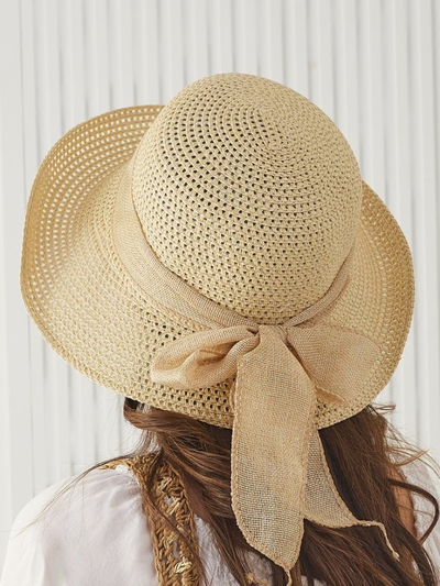 Royalfashion Női szalmakalap Grace szalaggal