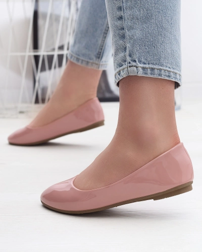 Pink Női lakkozott balerinák Fama - Lábbeli