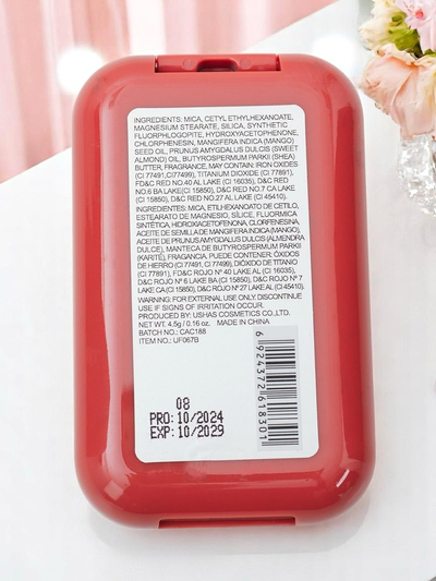 USHAS Préselt pirosító Pink Crush színben