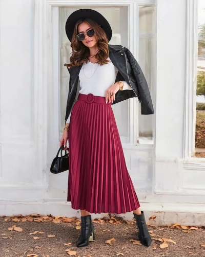 Royalfashion Hosszú női midi szoknya