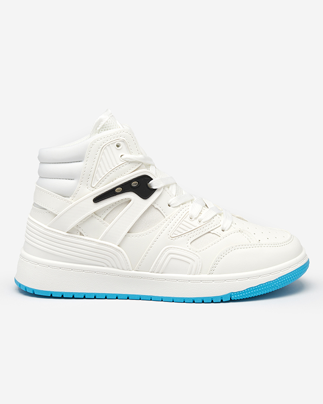 Fehér női érdekes magas szárú sportcipő Gisore - Lábbeli