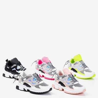 Neonowe zielone sportowe buty damskie Crazy - Obuwie