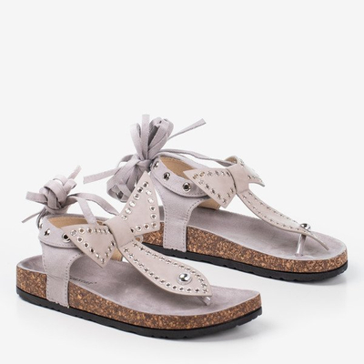 OUTLET Világosszürke Celione szandál kötött - cipő