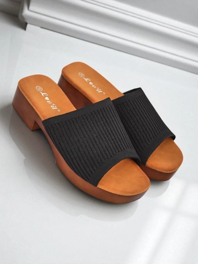 Royalfashion Női alacsony sarkú papucs Ribbed Grace