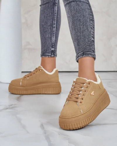 Royalfashion Melegített női tornacipő szőrmével Noxu