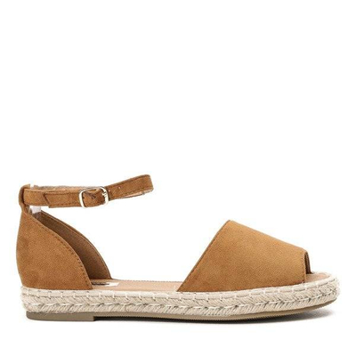 OUTLET Barna espadrille Velino szabással - Lábbeli