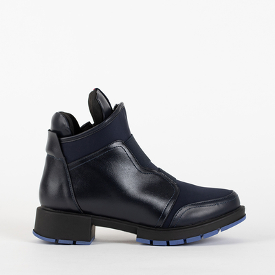 Sötétkék női szigetelt csizma Iryda - Cipő