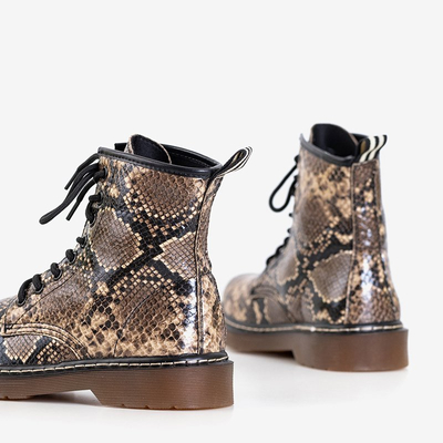 Barna női Ornella állat dombornyomott táskák - cipők