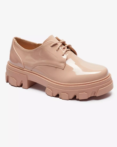 Rózsaszín lakkozott női félcipő Delgor- Footwear