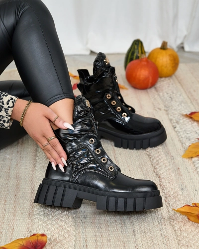 Royalfashion Női csizma fekete színben Selilka