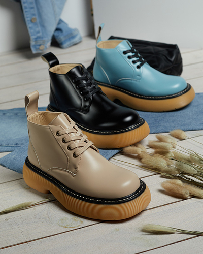 Női csizma bézs színben Tarraf- Footwear